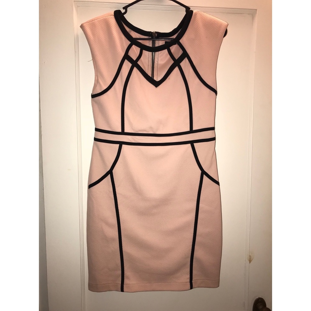 Blush/Black mini dress! Worn once.